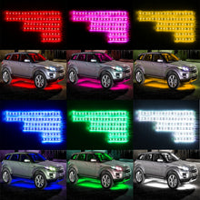 Load image into Gallery viewer, RGB Vioce Control LED Car Motorcycle Glow Lights